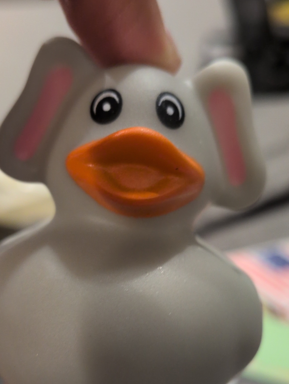 Rubber Duck Elephant  Novelty Grey